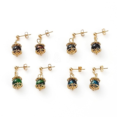 Dangle Stud Earrings EJEW-JE04440-1