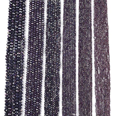 Electroplate Glass Beads Strands EGLA-A044-P8mm-B11-1