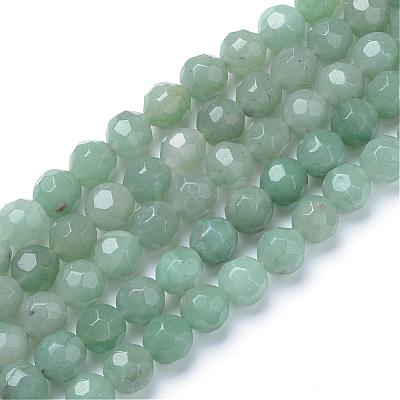 Natural Green Aventurine Bead Strands G-R411-10-6mm-1