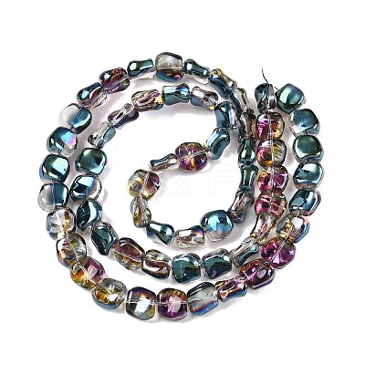 Electroplate Glass Beads Strands EGLA-N012-07V-1