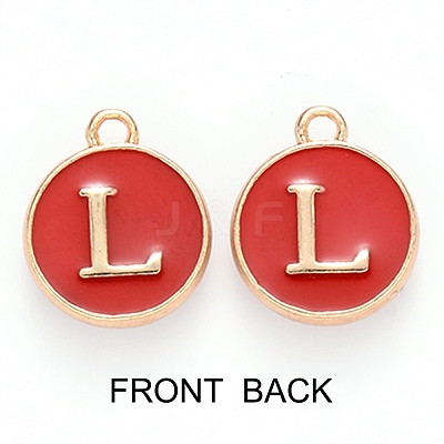 Golden Plated Enamel Alloy Charms ENAM-SZ0001-26C-L-1
