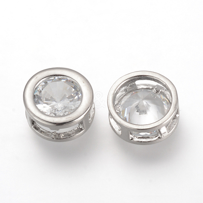 Alloy Cubic Zirconia Pendants ZIRC-S056-29-1