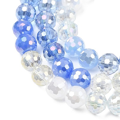 Electroplate Glass Beads Strands LS-EGLA-D300-06-8mm-21-1