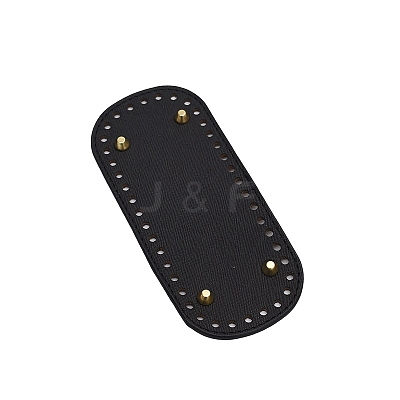 Oval PU Leather DIY Handbag Bottom PW-WG59289-03-1