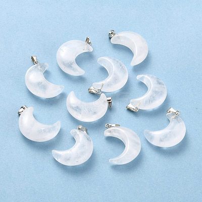 Natural Quartz Crystal Pendants G-Z022-02J-1