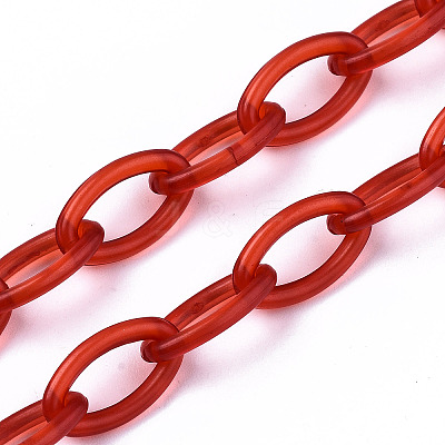 Handmade Transparent ABS Plastic Cable Chains LS-X-KY-S166-001D-1