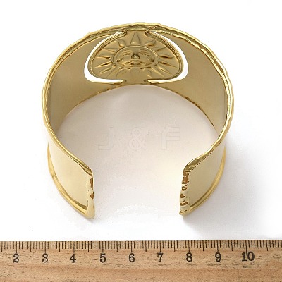 304 Stainless Steel Cuff Bangles BJEW-C095-02G-1