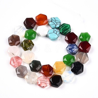 Natural & Synthetic Mixed Stone Beads Strands G-WH0034-05-1