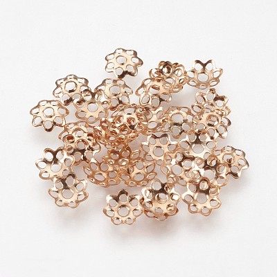 Multi-Petal Iron Bead Caps IFIN-F146-01KCG-1