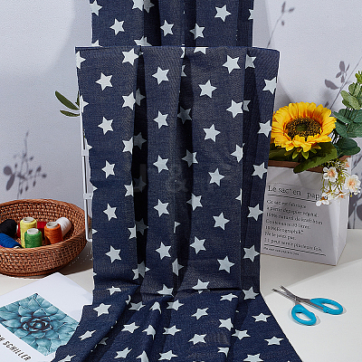 Cotton Denim Fabric DIY-WH0504-775A-01-1