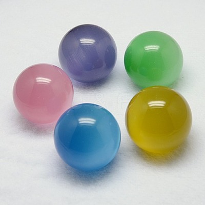 Cat Eye Display Decoration DJEW-D032-40mm-M-1