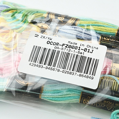 6-Ply Polyester Embroidery Floss OCOR-FZ0001-01J-1