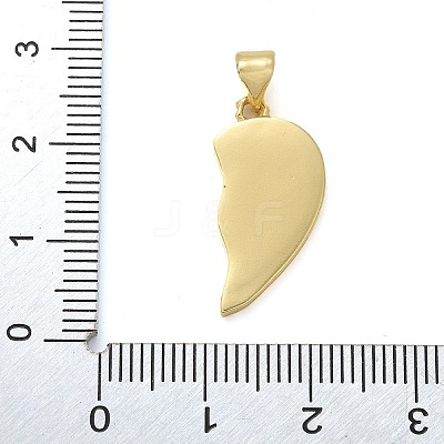 Brass Micro Pave Cubic Zirconia Pendants KK-M319-25G-01-1