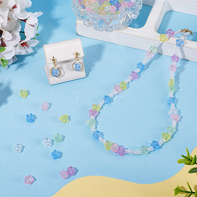 100Pcs Transparent Acrylic Beads TACR-TADJ0001-04-1