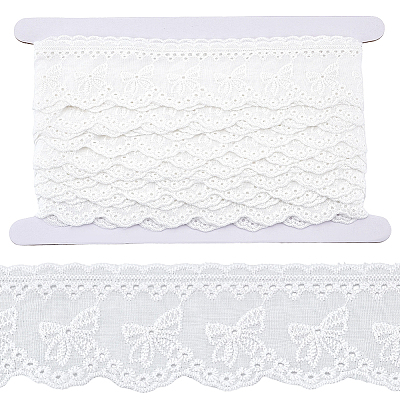 8Yards Flat Hollow Polyester Lace Trim OCOR-GF0006-07B-1
