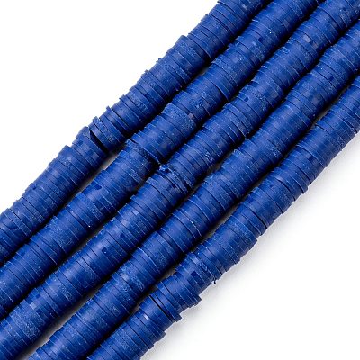 Handmade Polymer Clay Beads Strands CLAY-R089-6mm-Q053-1