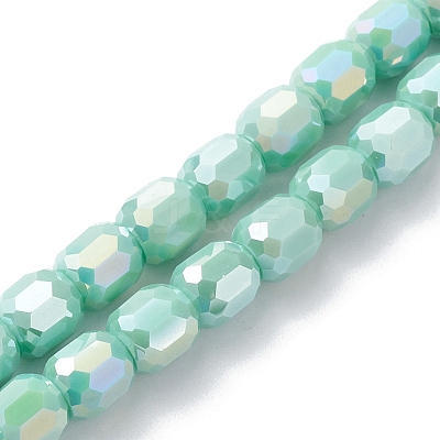 Electroplate Glass Beads Strands EGLA-K015-08D-1
