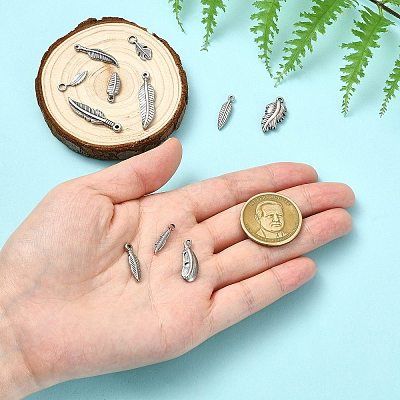11Pcs 11 Styles 304 Stainless Steel Pendants STAS-CJ0003-40-1