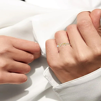 1Pc 304 Stainless Steel Finger Rings RJEW--LP0002-50-1
