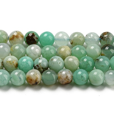 Natural Chrysoprase Beads Strands G-P503-4MM-03-1