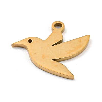 Golden Plated 304 Stainless Steel Pendants STAS-L271-01G-01-1