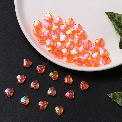100Pcs Eco-Friendly Transparent Acrylic Beads TACR-YW0001-07C-1
