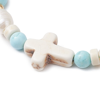 Nylon Thread Braided Bead Bracelets for Women BJEW-JB11357-1