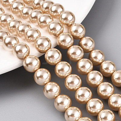 Glass Pearl Beads Strands X-HY-G002-01E-11-1