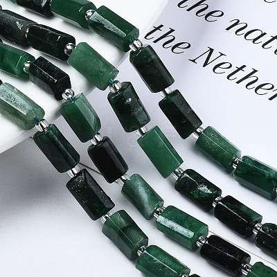Natural Fuchsite Beads Strands G-S376-011-1-1