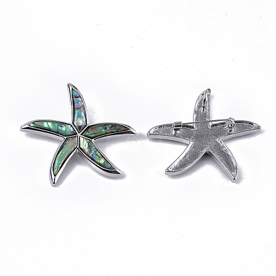 Shell Brooches/Pendants RESI-S376-13A-1
