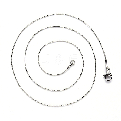 Non-Tarnish 304 Stainless Steel Boston Link Chain Necklace NJEW-S420-005C-P-1