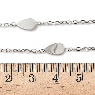 304 Stainless Steel Link Chain Necklaces for Women Men NJEW-K292-01J-P-1