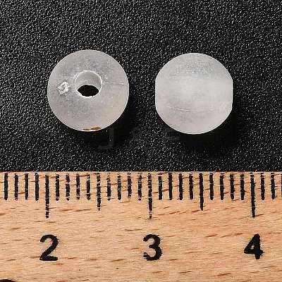 Frosted Transparent Acrylic Beads OACR-F013-13-1