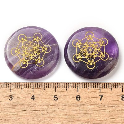 Natural Amethyst Cabochons G-C158-03G-1