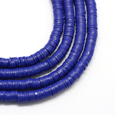 Handmade Polymer Clay Beads CLAY-R067-6.0mm-A09-1