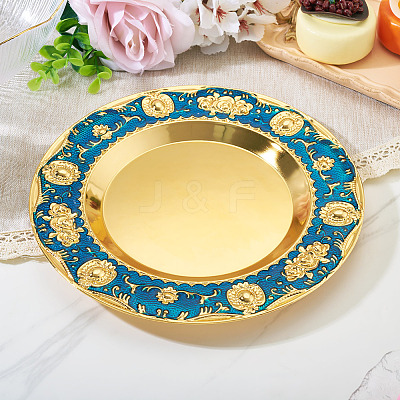 1Pc Iron Flat Round Display Panel for Fragrance Activity AJEW-MB0001-13A-1