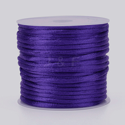 Nylon Satin Rattail Cords NWIR-L006-1mm-08-1