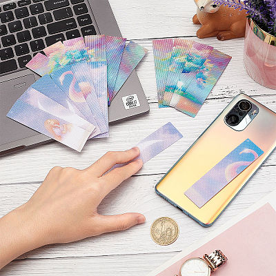 PEVA & Waterproof PVC Plastic Paper Stickers Set DIY-CP0008-01B-1