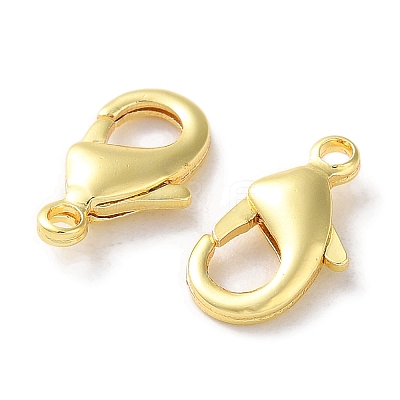 Rack Plating Brass Lobster Claw Clasps KK-F090-27G-02-1