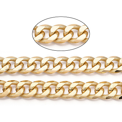 Aluminum Textured Curb Chains CHA-N003-02KCG-1