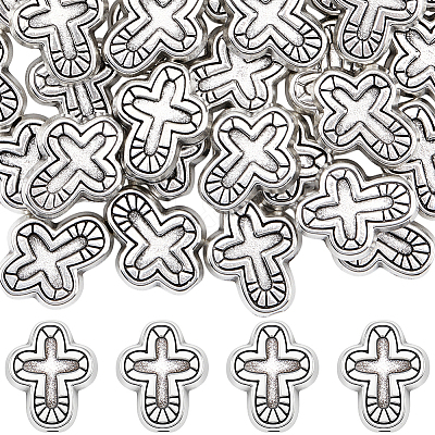 50Pcs Tibetan Style Alloy Beads FIND-SC0021-24-1