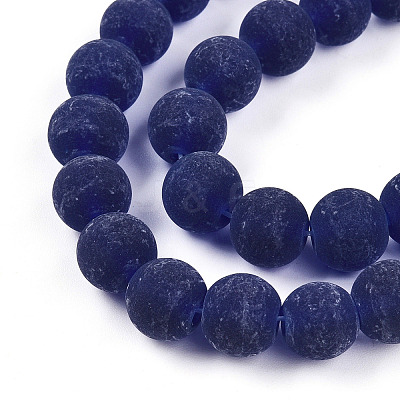 Transparent Glass Beads Strands X-GLAA-T032-T10mm-MD15-1