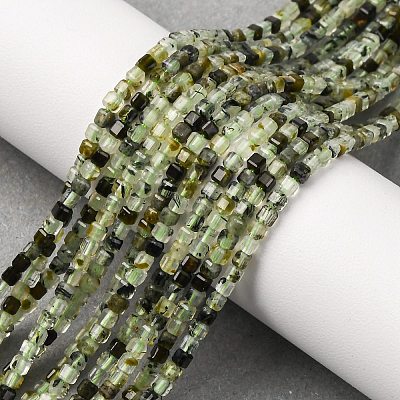 Natural Prehnite Beads Strand G-RM241221-K3-1