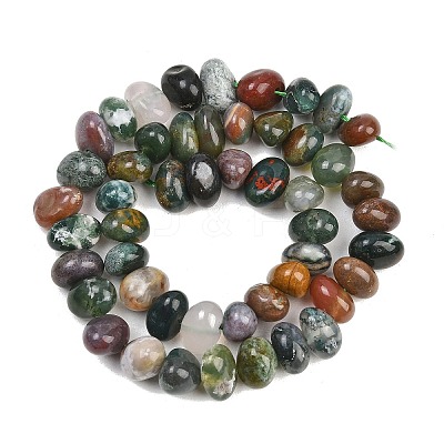 Natural Indian Agate Beads Strands G-RM250109-B7-1