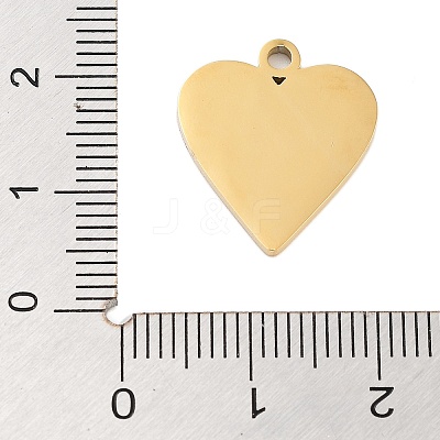 Ion Plating(IP) 304 Stainless Steel Enamel Pendants STAS-Z078-23G-1