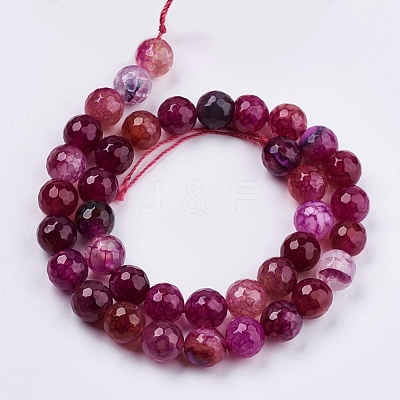 Natural Agate Round Beads Strand X-G-L084-10mm-59-1
