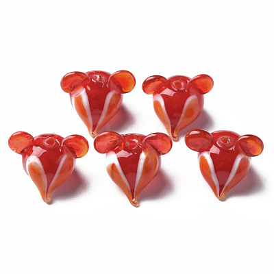 Handmade Transparent Lampwork Beads LAMP-T011-12C-1