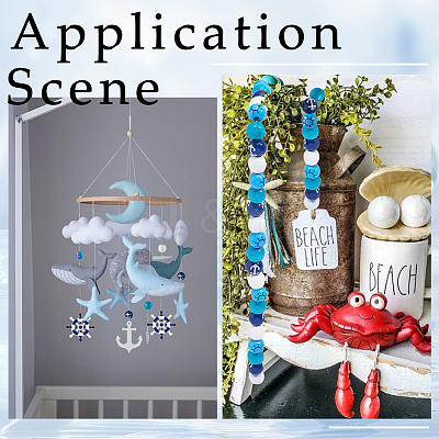 DIY Ocean Theme Jewelry Making Finding Kit DIY-SC0022-65-1