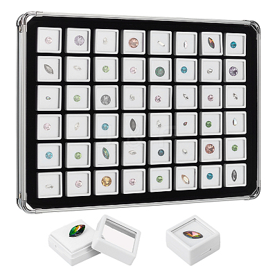 48 Grids Aluminum Boxes CON-WH0086-235B-1