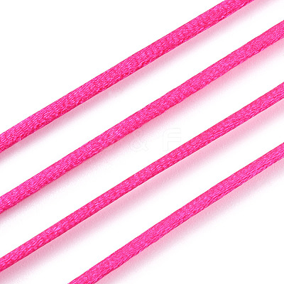 Nylon Satin Rattail Cords NWIR-R025-1.0mm-F106-1